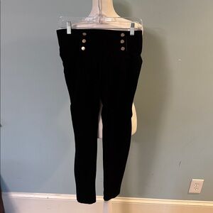 Ci Sono Black Stretch Slim Fit Pants - size Medium